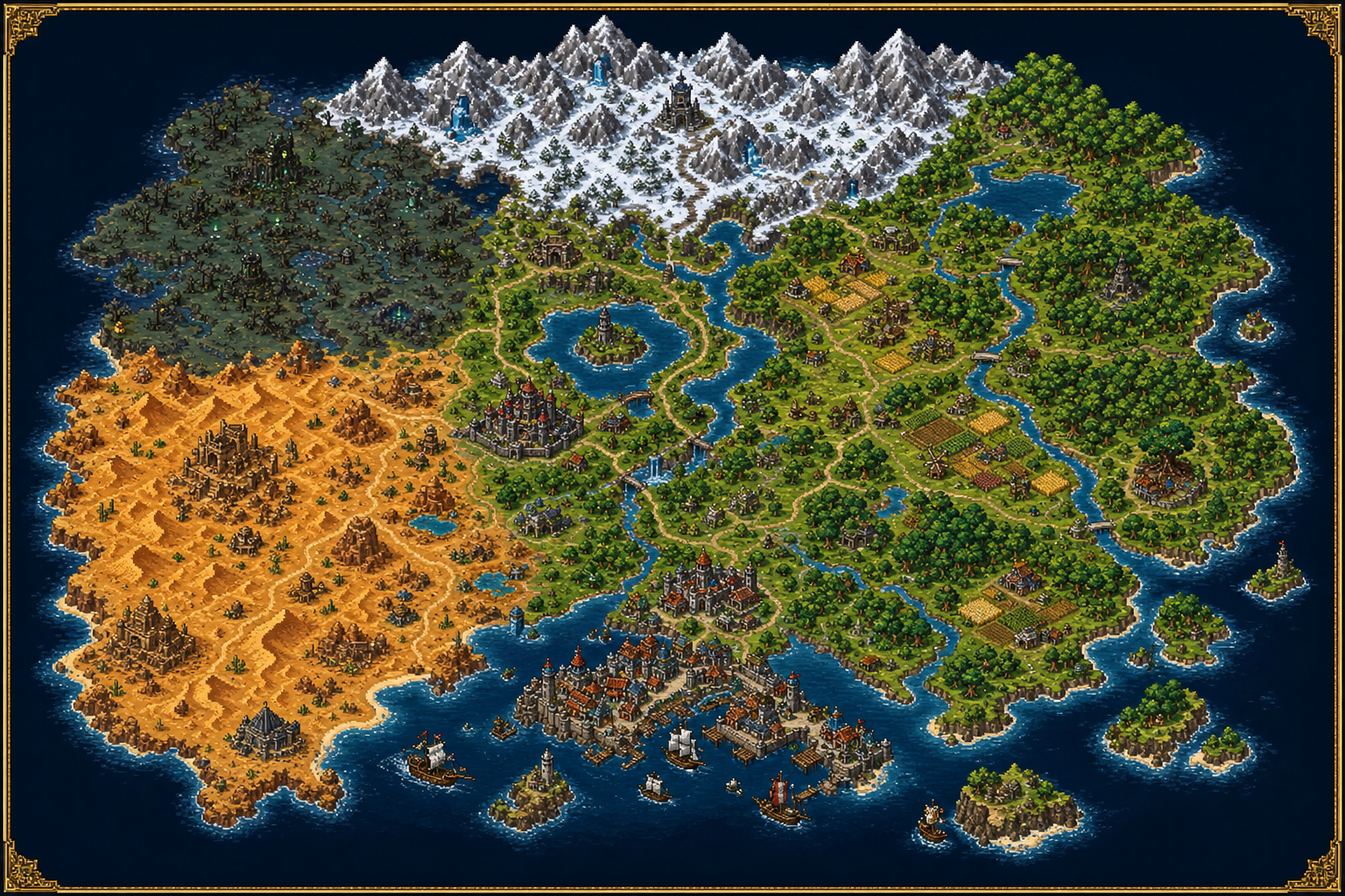 Solstead overworld map